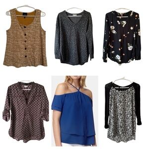 Women’s Size Small Blouse Bundle | 6 Pieces Tops